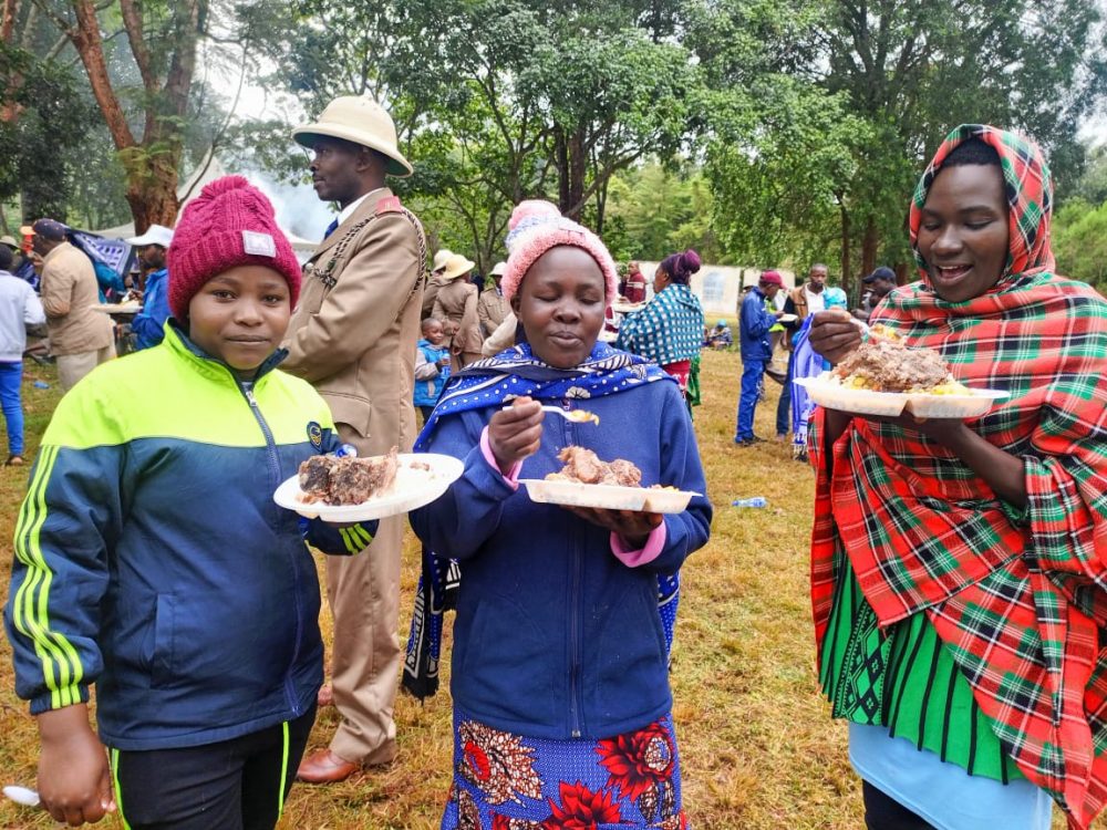 Nyeri residents elated after Gachagua fulfils promise of rice, beef stew