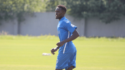 Josephat Lopaga in a training at Dynamo Brest. PHOTO/Dynamo Brest