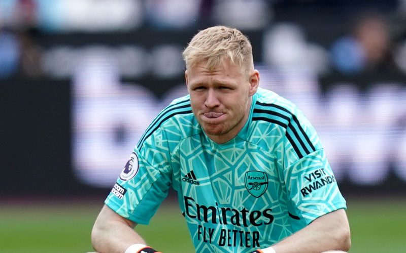 Arsenal goalkeeper Aaron Ramsdale. 
