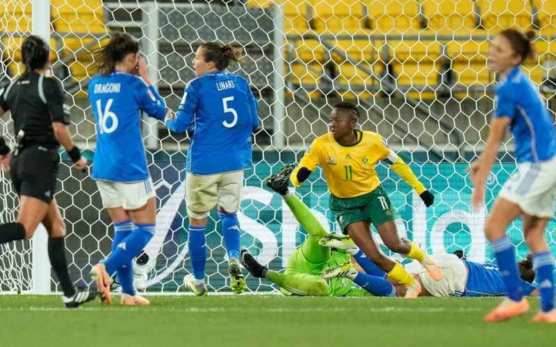 South Africa's Thembi Kgatlana scored a late winner to beat Italy. PHOTO/Sky Sports