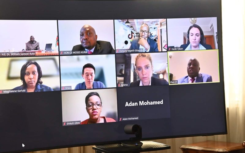 Ruto, Kuria meet TikTok CEO.