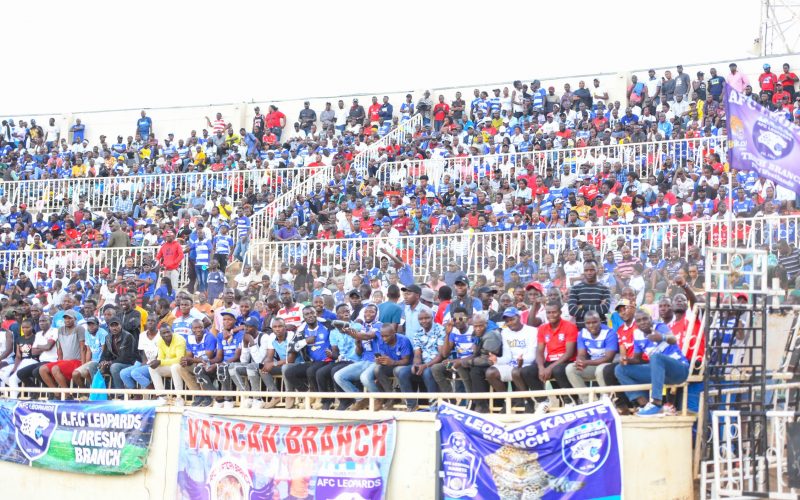 AFC Leopards fans at Nyayo Stadium. PHOTO/(@AFCLeopards)/AFC Leopards/X