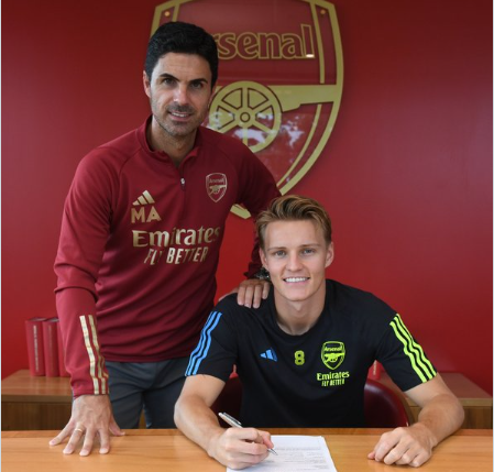 Odegaard: Arsenal captain signs new 5-year contract