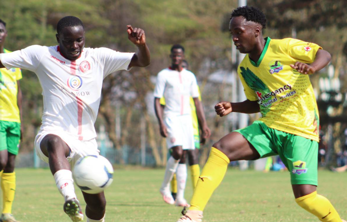 Darajani Gogo in action against Rainbow FC in an NSL action. PHOTO/Darajani Gogo/Facebook