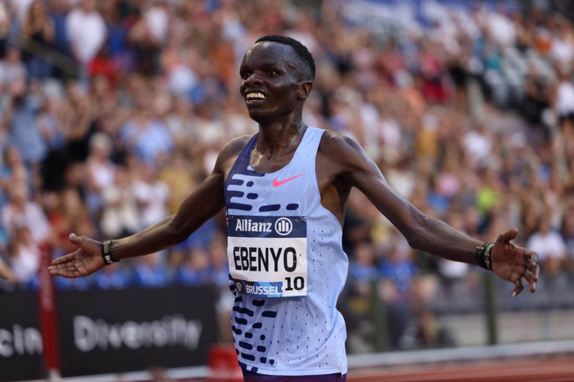 Daniel Ebenyo in 10000m race action in Brussels Diamond League series. PHOTO/World Athletics