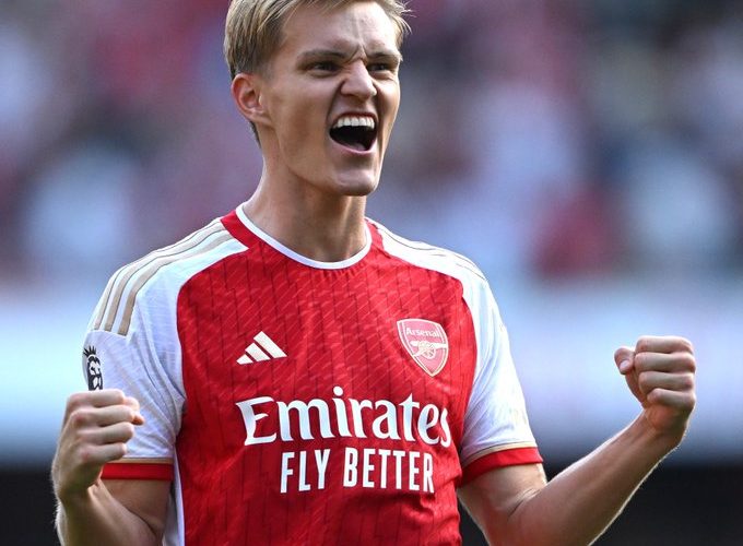 Arsenal midfielder and captain Martin Odegaard. PHOTO/Arsenal