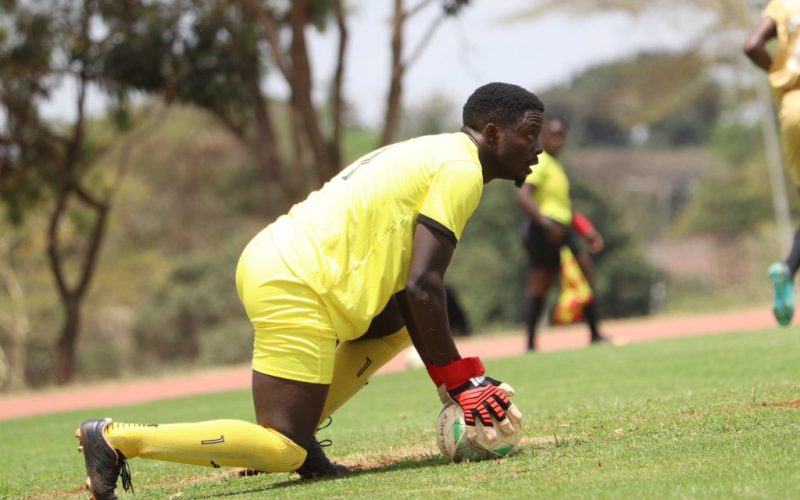 Nairobi City Stars keeper Edwin Mukolwe in action.. PHOTO/Nairobi City Stars