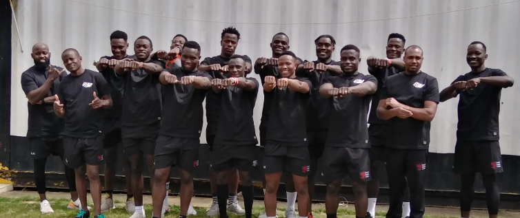 Kenya 7s in a team photo. PHOTO/(@KenyaSevens)/Kenya 7s/X