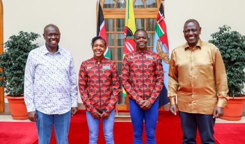 Ruto fetes Faith Kipyegon with highest civilian state award