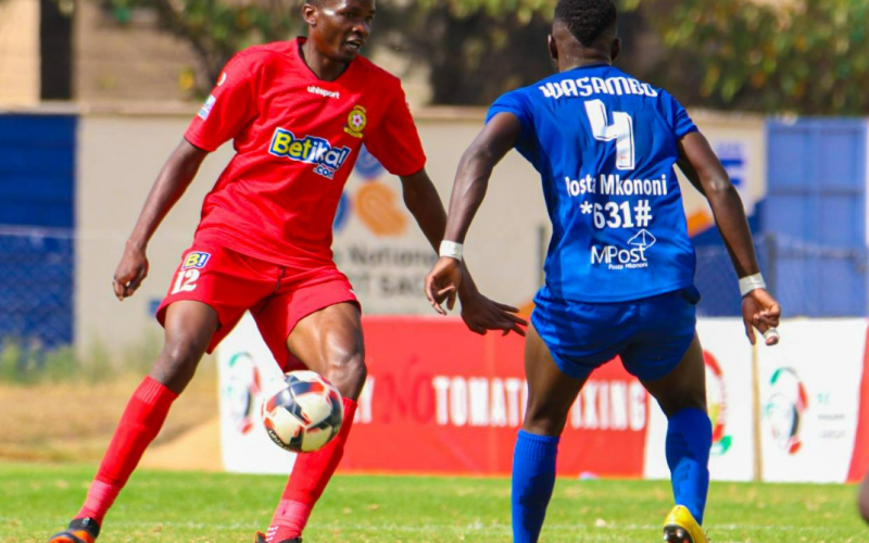 Kenya Police FC in action against Posta Rangers. PHOTO/Kenya Police/Facebook