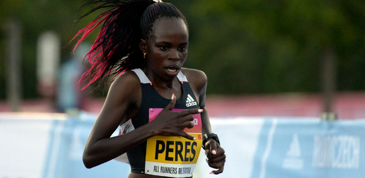 Peres Jepchirchir in a past race . PHOTO/Olympics.com