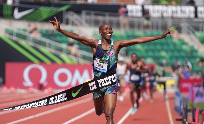 Simon Koech wins 3000m steeplechase at Diamond League Prefontaine classic