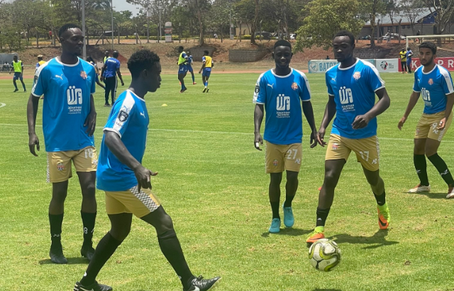 Nairobi City Stars players warm up. PHOTO/Nairobi City Stars/Facebook