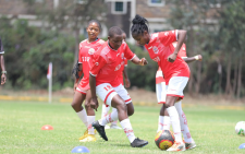 Ulinzi Starlets players ahead of the FKF Super Cup. PHOTO/FKF Women's Cup