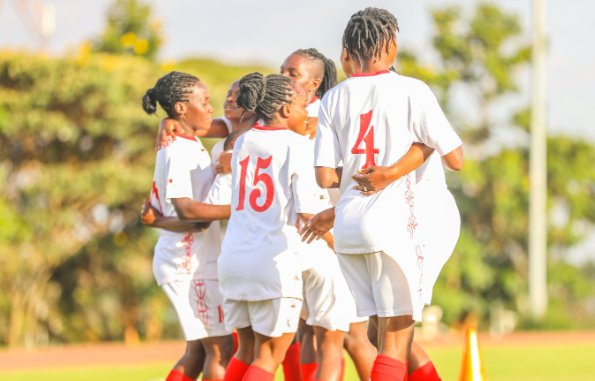 Harambee Starlets training at Kasarani. PHOTO/(@StarletsKE)/Harambee Starlets/X