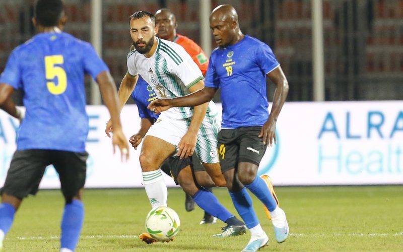 Taifa Stars' Mzamiru Yassin in action against Algeria in AFCON qualifier. PHOTO/CAFOnline