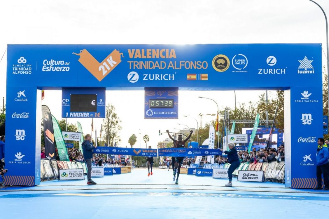 Kibiwott Kandie wins Valencia Half Marathon. PHOTO/Valencia Half Marathon