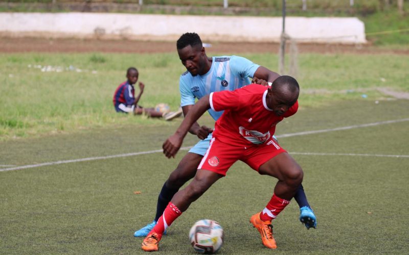 Kibera Black Stars in action Kisumu All Stars in National Super League (NSL). PHOTO/ Kibera Blacks Stars/ Facebook