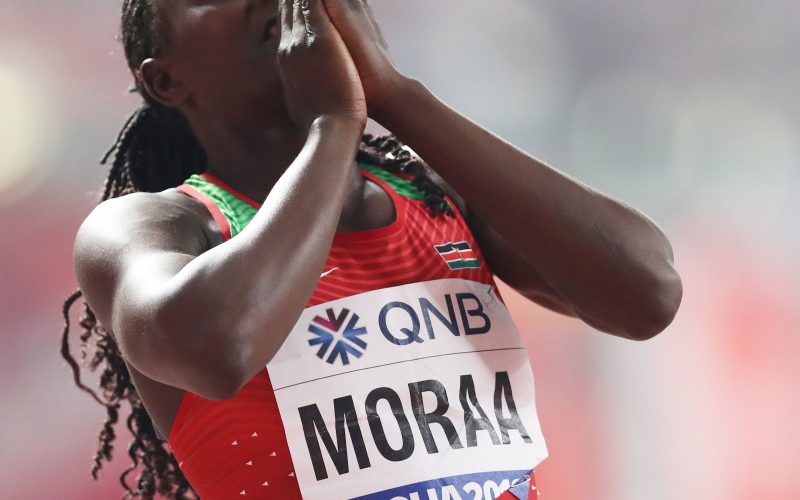 Mary Moraa in a past action. PHOTO/World Athletics