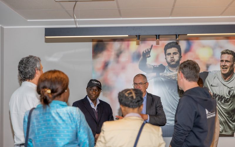 Deputy President Rigathi Gachagua during his visit to the Paul Renz Akademie FC in Augsburg, Germany. PHOTO/(@rigathi)/X