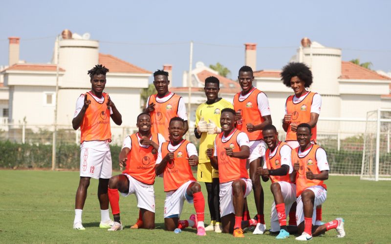 Harambee Stars players in a training session. PHOTO/(@Harambee__Stars)/X