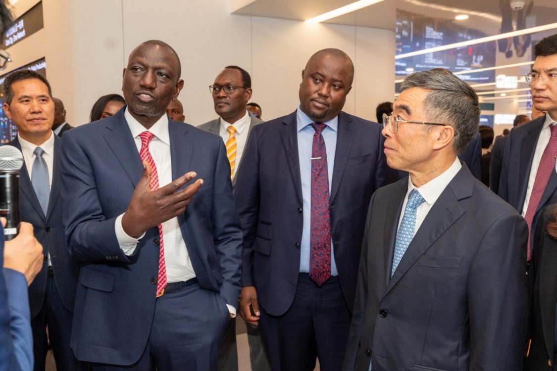 President William Ruto in Beijing, China after he witnessed the signing of a Memorandum of Understanding between Kenya and Huawei that will accelerate Kenya’s digital transformation on Monday, October 16, 2023. PHOTO/PCS