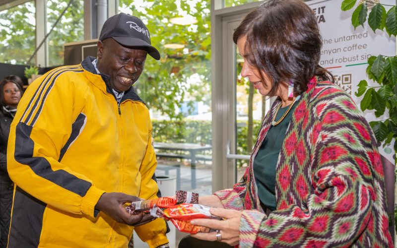 Kenyan Deputy President Rigathi Gachagua share coffee part. PHOTO/Rigathi Gachagua/Twitter 