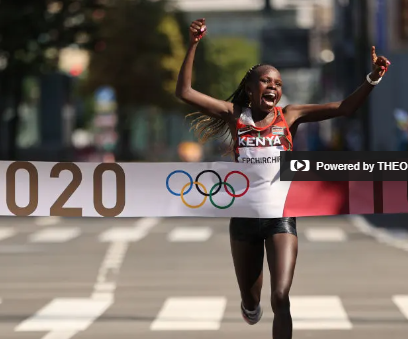 Peres Jepchirchir during the Athletics Tokyo 2020. PHOTO/Olympics.com