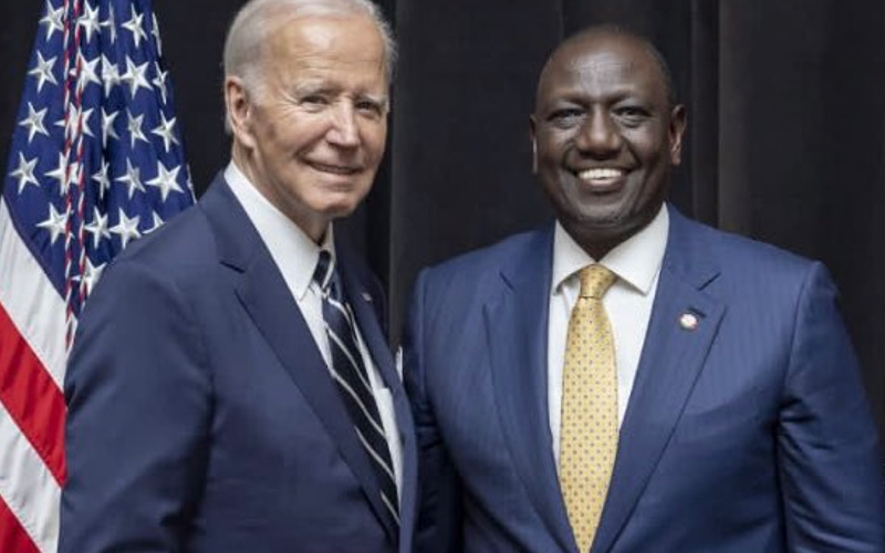 President Joe Biden with President William Ruto in a past meeting