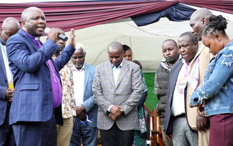 Interior Cabinet Secretary Kithure Kindiki during a public function in Meru County. PHOTO/(@KindikiKithure)/X