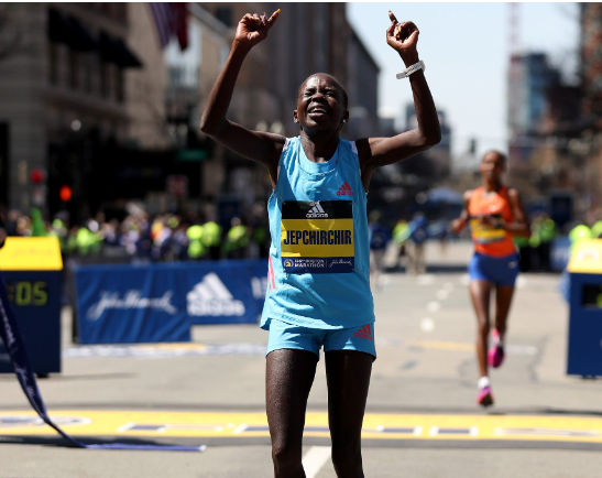 Peres Jepchirchir wins the 126th BAA Boston Marathon. PHOTO/World Athletics
