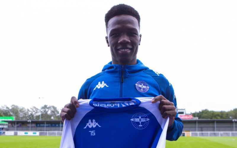 Vincent Harper with Eastleigh FC PHOTO/Vincent Harper/x