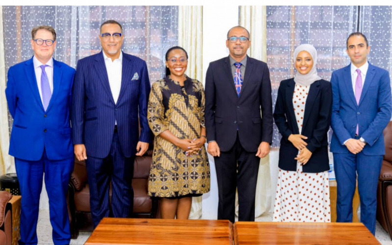 Najib Balala (second left) in a meeting in a meeting in Zanzibar. PHOTO/Najib Balala/X