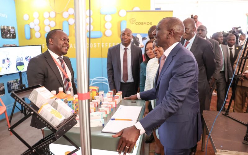 President William Ruto Local Health Products Manufacturing Expo. PHOTO/ William Ruto/X