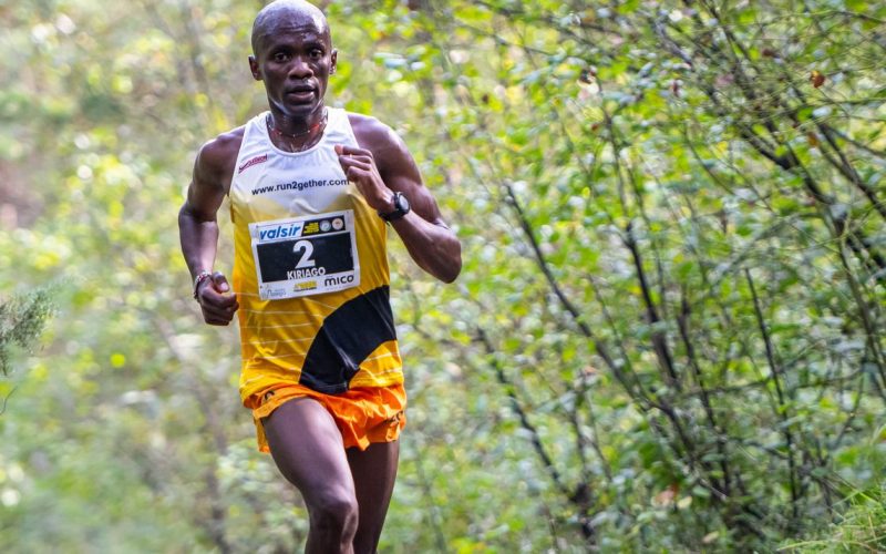 Philemon Kiriago in action at the Trofeo Nasego. PHOTO/World Athletics