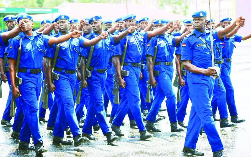 Kenya Police marching. PHOTO/Print