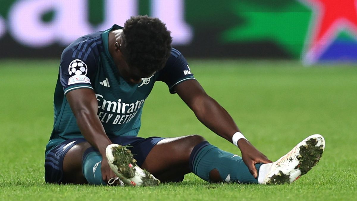 Saka ruled out of England games over injury