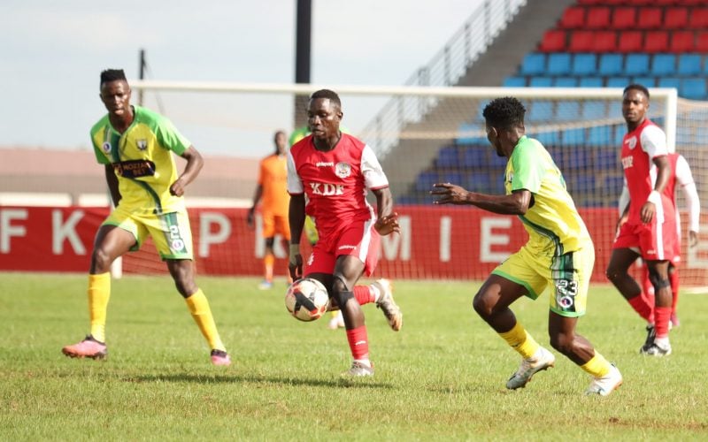 Kakamega Homeboyz vs Ulinzi Stars in FKF PL action. PHOTO/Ulinzi Stars/Facebook