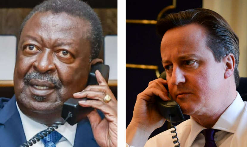 Collage of Musalia Mudavadi and David Cameron. PHOTO/Musalia Mudavadi.