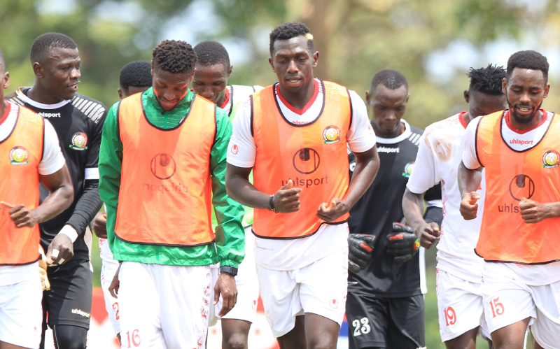 Nabilai Kibunguchy in a Harambee Stars training. PHOTO/Harambee Stars/Facebook.