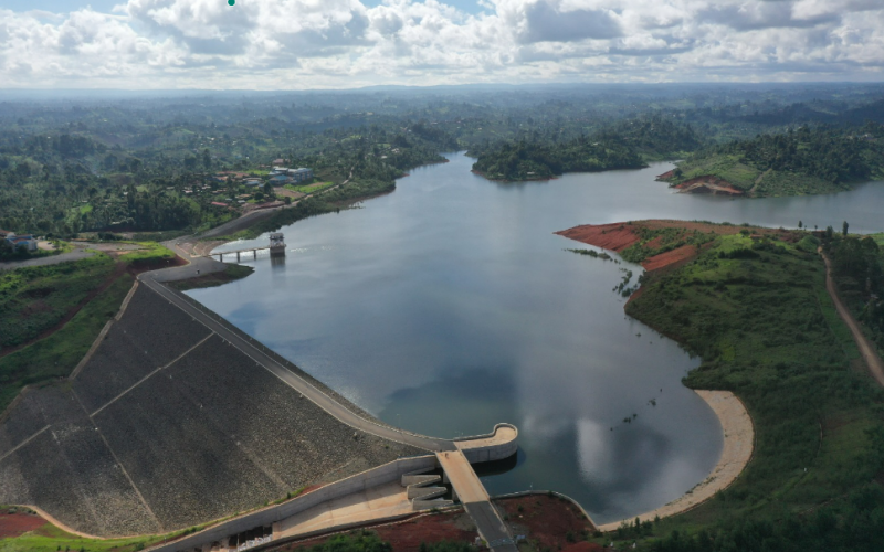 Filled Karimenu II dam in Gatundu North. PHOTO/Mathew Ndung'u