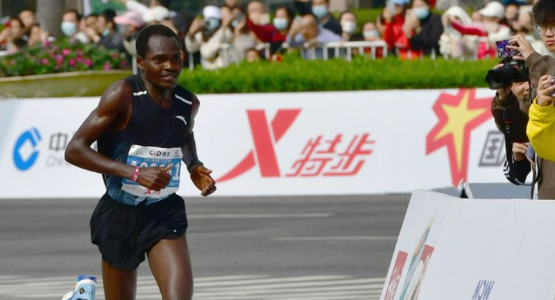 Philimon Kipchumba in a race in Hong Kong. PHOTO/Xhinua