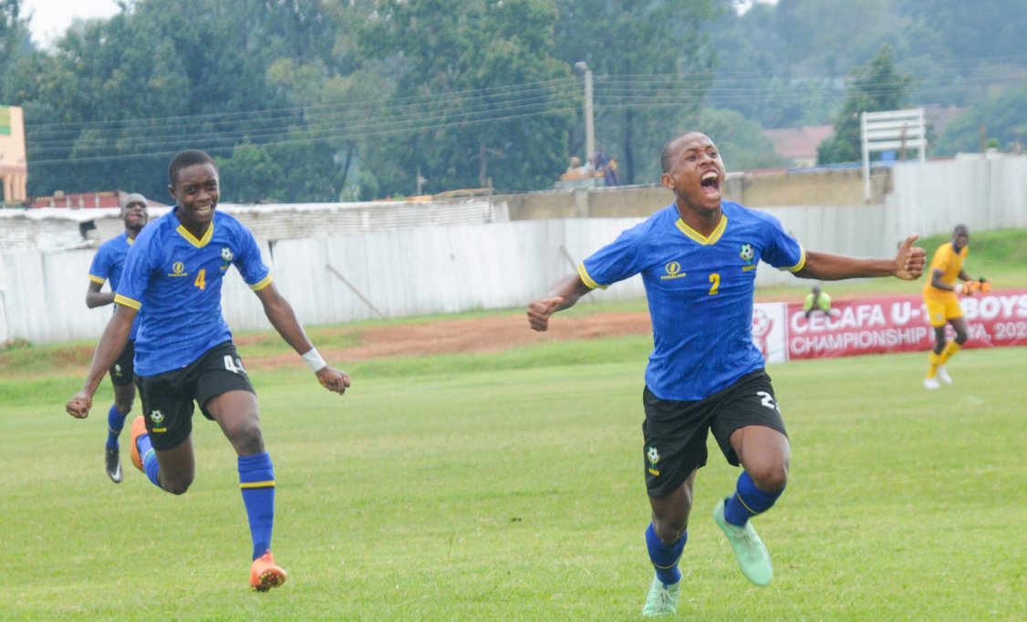 CECAFA U18 standings after Pool B round 1 matches