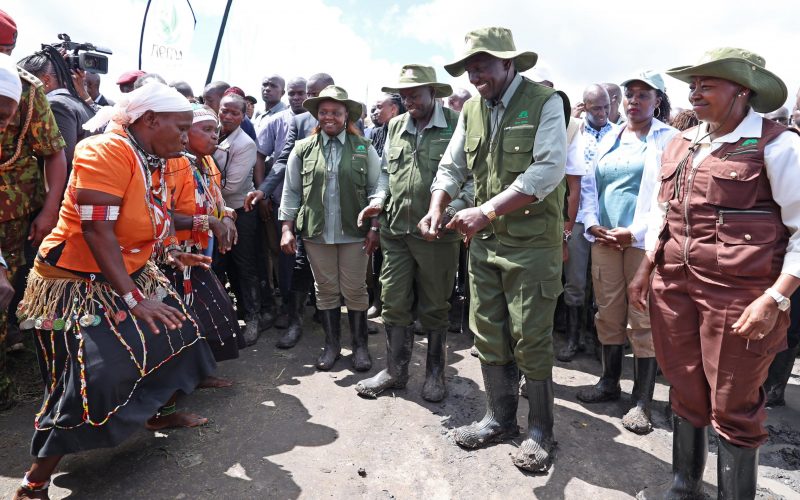President Ruto and his Cabinet lead Kenyans in national tree-planting initiative