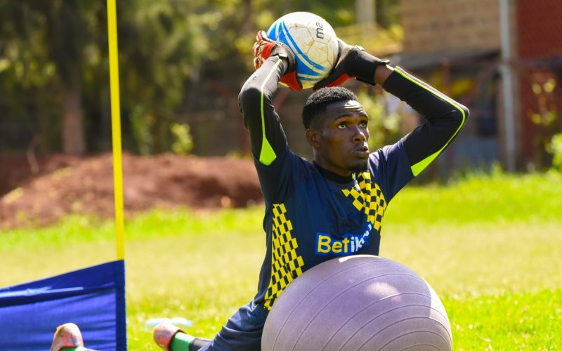 AFC Leopards' Abubakar Musha in a training session. PHOTO/(@AFCLeopards)/X