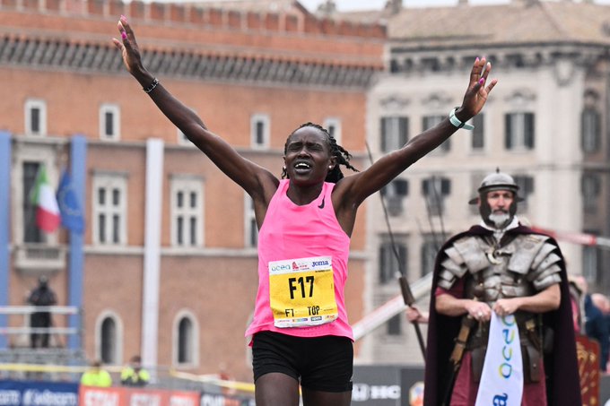 Betty Chepkwony in a past action. PHOTO/Athletics Africa