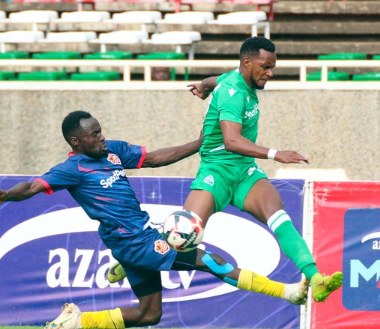 Gor Mahia vs Murang'a Seal in FKF PL action at Kasarani. PHOTO/(@Officialfkfpl)/X