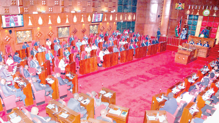 Nairobi County Assembly in session. PHOTO/Print