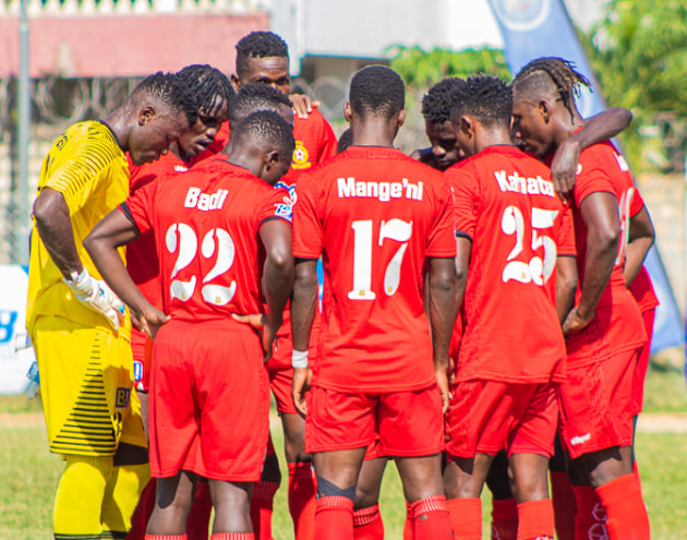 Police FC in a team photo before an FKF PL match. PHOTO/Police FC/Facebook