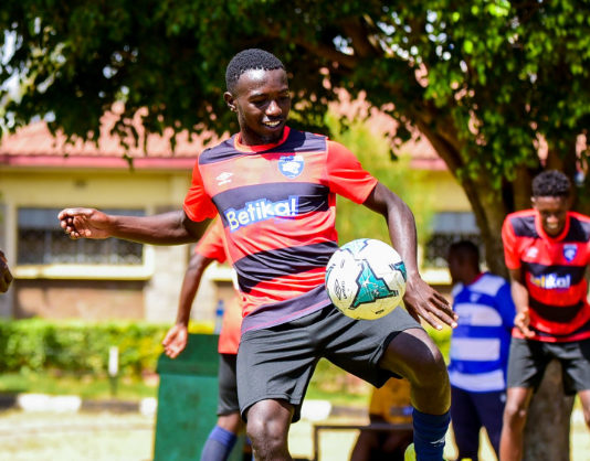 AFC Leopards left-back Lewis Bandi in a previous action. PHOTO/(@AFCLeopards)/X